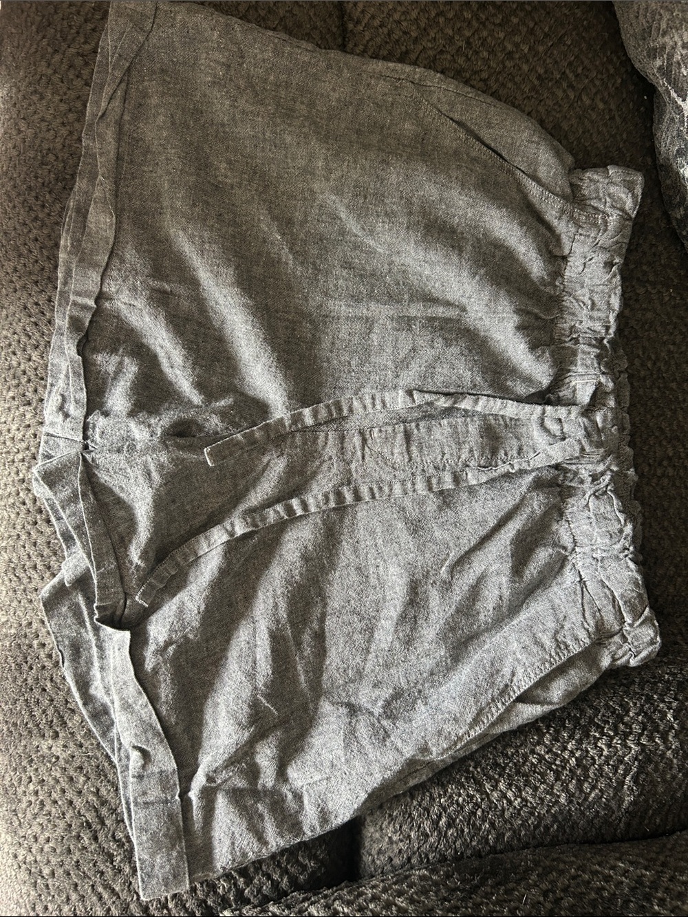 Uniqlo Gray Linen-Blend Women's Shorts